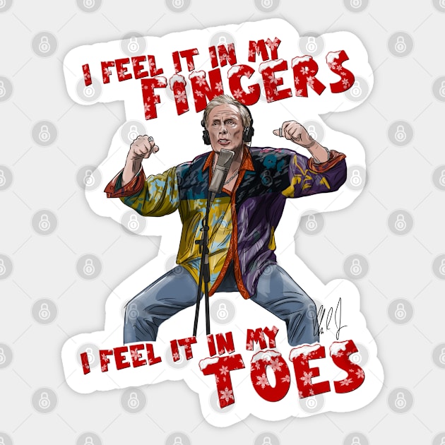 Love Actually: Fingers & Toes Sticker by 51Deesigns